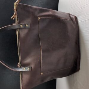 Portland Leather Med Cold Brew Tote